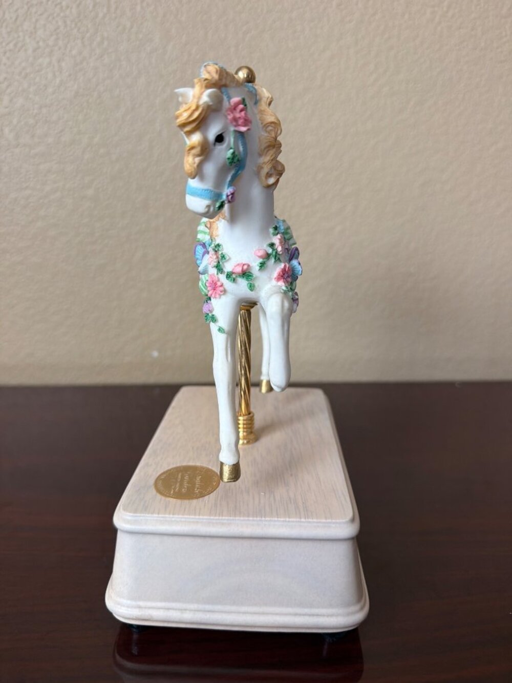 San Francisco Music Box English Garden Carousel Horse 1996 Ltd Ed 0377/4500 - Picture 5 of 16